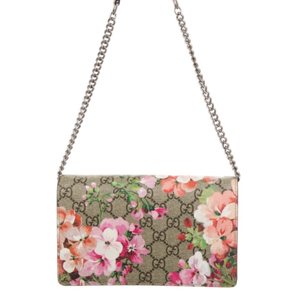 Authentic Gucci rose blooms wallet on chain WOC